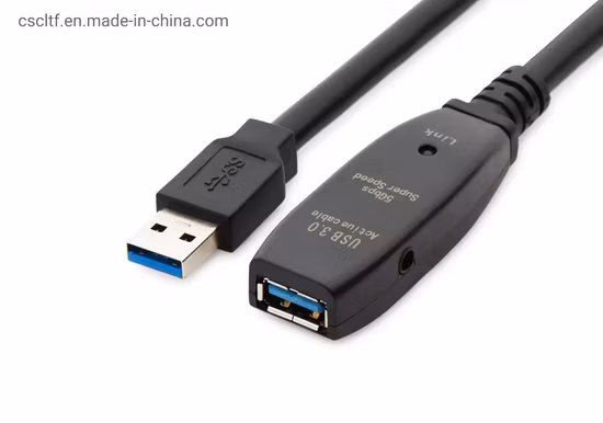 Активный удлинительный кабель-репитер USB 3.0 высокой мощности, тип 5 метров/16 футов для тяжелого режима работы