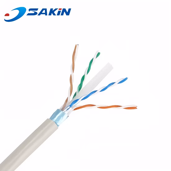 Кабель для передачи данных CAT6 U/UTP, неизолированный медный, 4 шт.