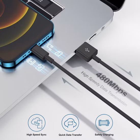 Кабель для мобильного телефона для iPhone iPad USB-кабель для зарядки для устройств Ios Кабель для быстрой зарядки USB-кабель для передачи данных Кабель для оптовой продажи с фабрики